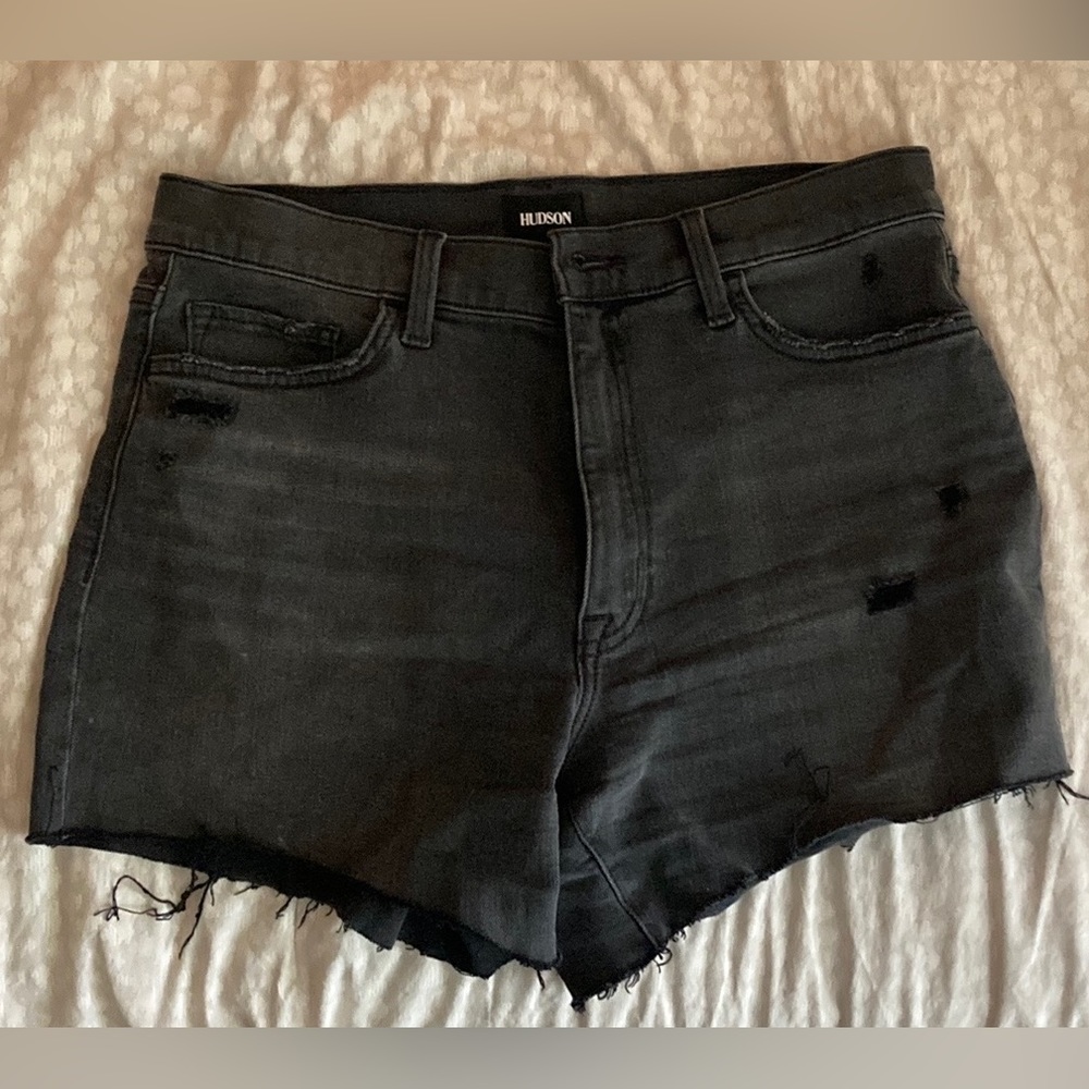 Hudson Raw Hem denim shorts